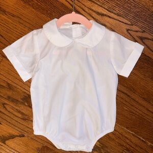 The Bailey Boys White Collared Baby Boy Onesie